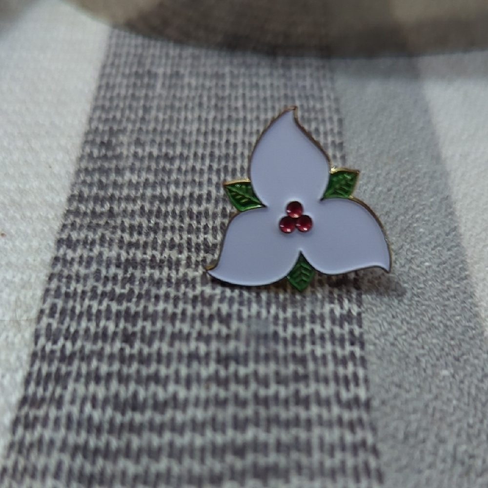 6/$15 Set of 4 Canadian Province & Symbol Pins  Ontario, Nova Scotia, Trillium - Picture 5 of 10